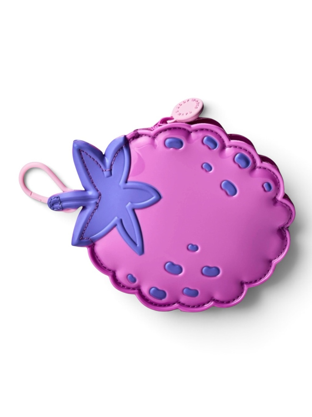 Bath & Body Works Purple & Pink BERRY Fruit Fusion Limited Edition Coin Purse